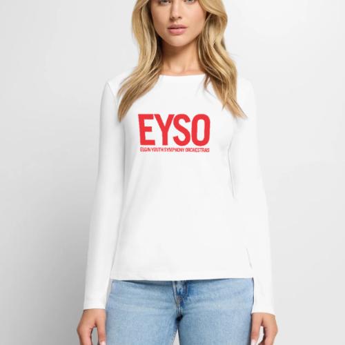 EYSOLogoRed2022 - Women's Premium Slim Fit Long Sleeve T-Shirt
