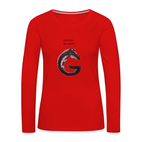 Georgia gator - Women's Premium Slim Fit Long Sleeve T-Shirt