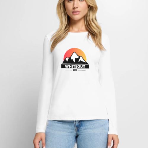 Whiteout - Women's Premium Slim Fit Long Sleeve T-Shirt