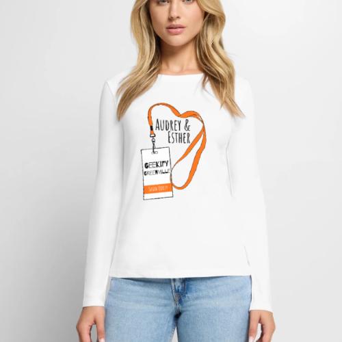 Audrey and Esther Geekify Greenville - Women's Premium Slim Fit Long Sleeve T-Shirt