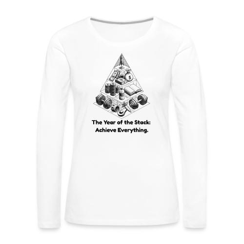 The Resolution Pyramid T-Shirt, Mug, & Leggings - Women's Premium Slim Fit Long Sleeve T-Shirt