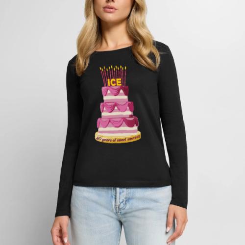 50th Anniversary Cake - Women's Premium Slim Fit Long Sleeve T-Shirt