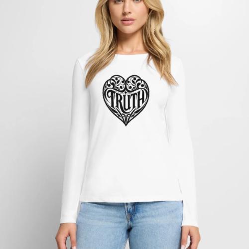 TRUTH in HEART - Women's Premium Slim Fit Long Sleeve T-Shirt