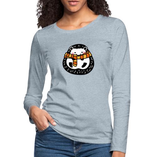 ansc hedgehog - Women's Premium Slim Fit Long Sleeve T-Shirt