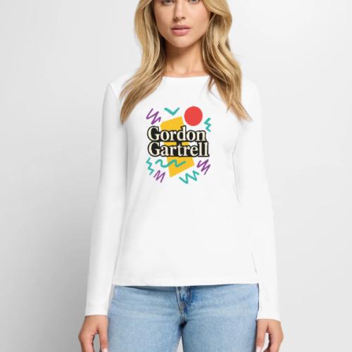 Gordon Gartrell Inspired Retro 80s T-Shirt - Women's Premium Slim Fit Long Sleeve T-Shirt