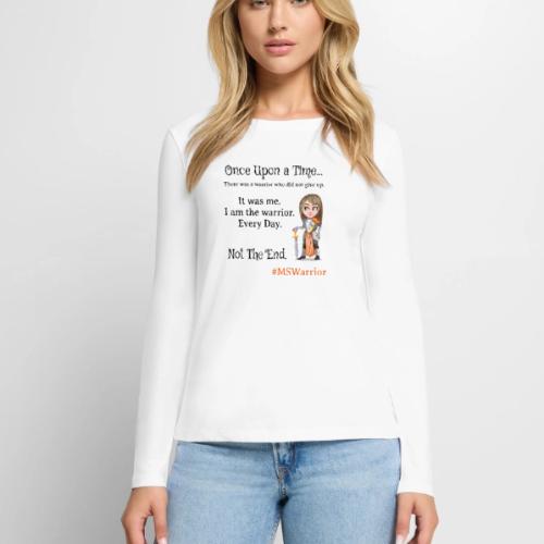 MS Warrior Woman - Women's Premium Slim Fit Long Sleeve T-Shirt