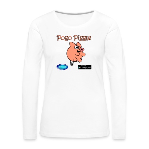 Pogo Piggle - Women's Premium Slim Fit Long Sleeve T-Shirt