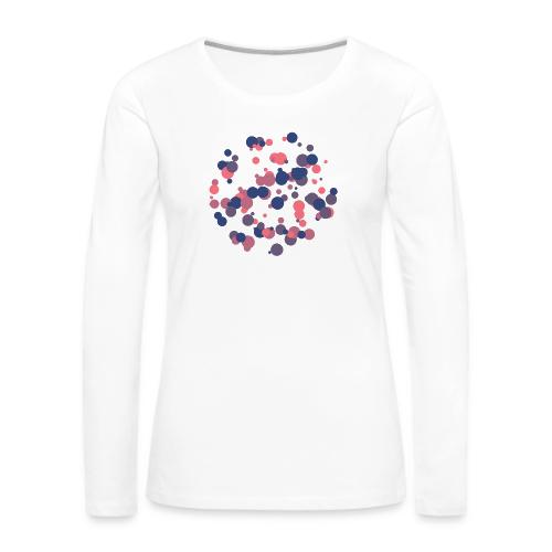 abstract circles pattern - Women's Premium Slim Fit Long Sleeve T-Shirt