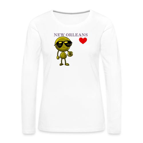 Smoon City_New Orleans - Women's Premium Slim Fit Long Sleeve T-Shirt