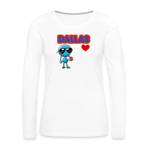 Smoon City_Dallas - Women's Premium Slim Fit Long Sleeve T-Shirt