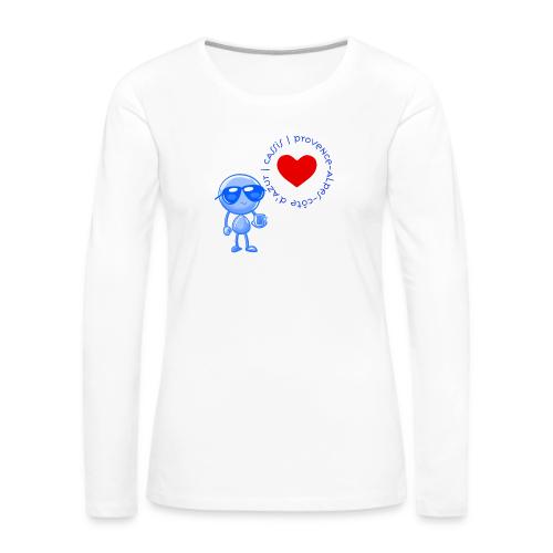 Smoon City_Cassis Provence Alpes Côte d Azur - Women's Premium Slim Fit Long Sleeve T-Shirt