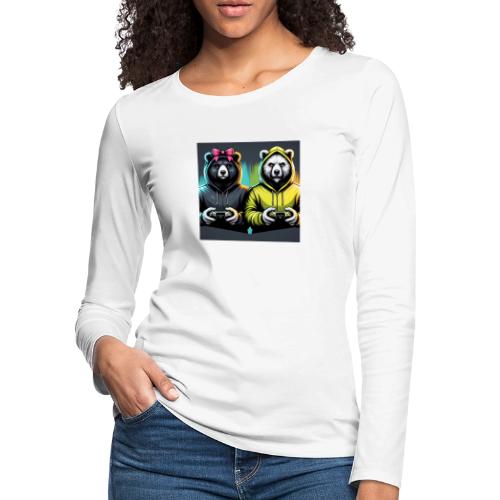 Gamer Bears - Women's Premium Slim Fit Long Sleeve T-Shirt