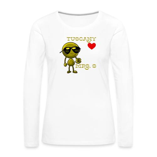 Smoon City_Tuscany Mrs. S - Women's Premium Slim Fit Long Sleeve T-Shirt