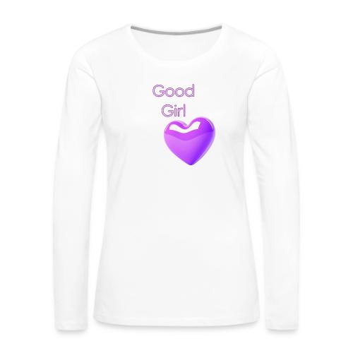 Smoon City_Good Girl - Women's Premium Slim Fit Long Sleeve T-Shirt