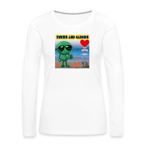 Smoon City_Turks and Caicos - Women's Premium Slim Fit Long Sleeve T-Shirt