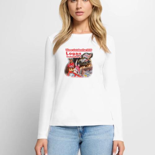 Logan Schuchart #LetsRaceTwo Winner - Women's Premium Slim Fit Long Sleeve T-Shirt