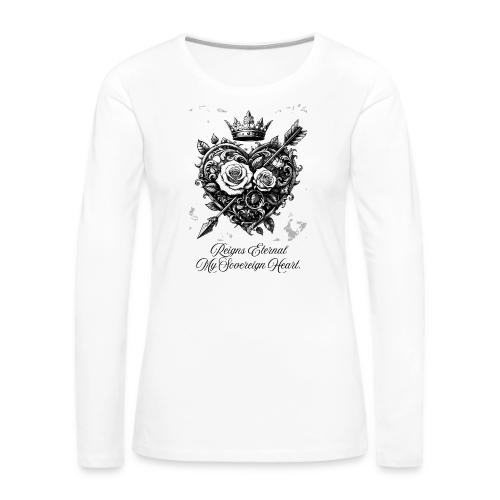 Royal Heart T-Shirt, Mug, & Leggings - Women's Premium Slim Fit Long Sleeve T-Shirt