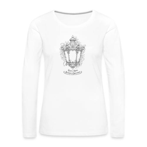 Victorian Lantern T-Shirt - Women's Premium Slim Fit Long Sleeve T-Shirt