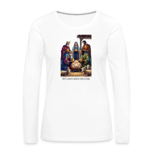Three Wise Men T-Shirt - Women's Premium Slim Fit Long Sleeve T-Shirt