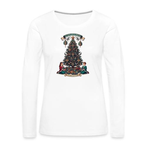 Twelve Days of Christmas T-Shirt - Women's Premium Slim Fit Long Sleeve T-Shirt