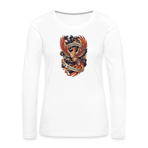 Phoenix New Year T-Shirt - Women's Premium Slim Fit Long Sleeve T-Shirt