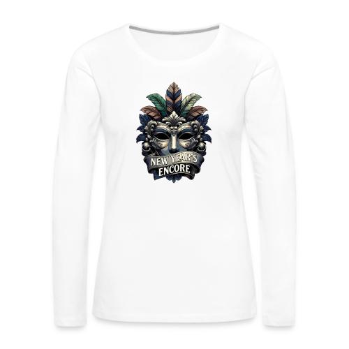 Masquerade Mask T-Shirt - Women's Premium Slim Fit Long Sleeve T-Shirt