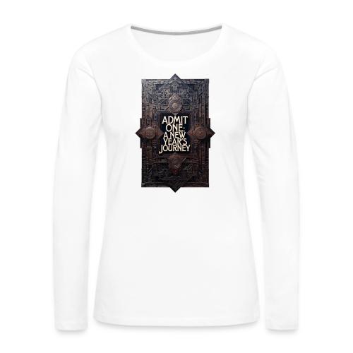 Art Deco VIP Pass T-Shirt - Women's Premium Slim Fit Long Sleeve T-Shirt
