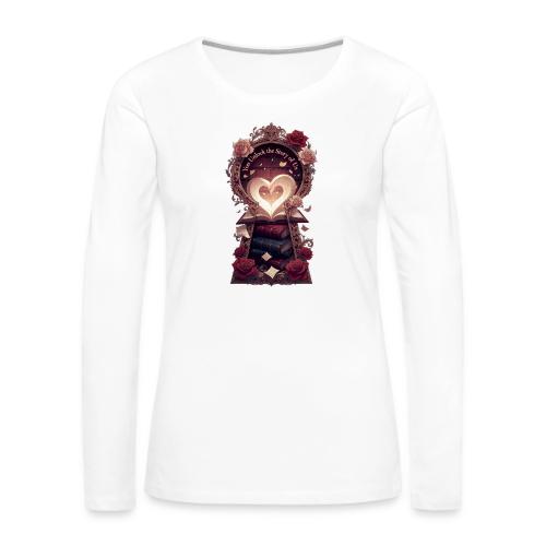 You Unlock the Story of Us Library Gifts T-Shirts - Women's Premium Slim Fit Long Sleeve T-Shirt