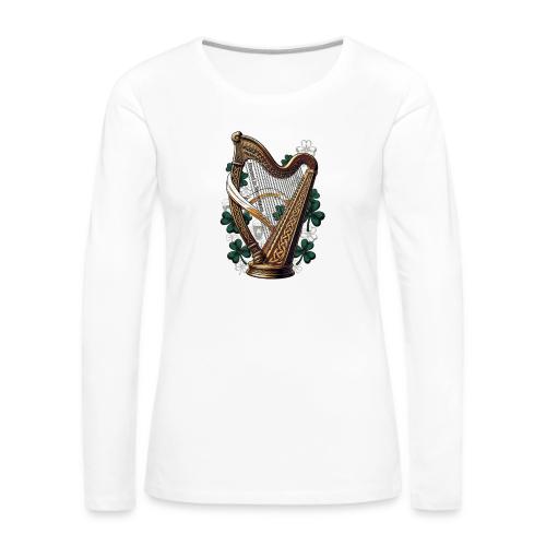 Emerald Harp Shenanigans T-Shirt - Women's Premium Slim Fit Long Sleeve T-Shirt