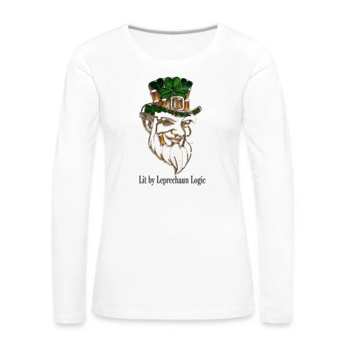 Leprechaun Lantern Mischief T-Shirt - Women's Premium Slim Fit Long Sleeve T-Shirt