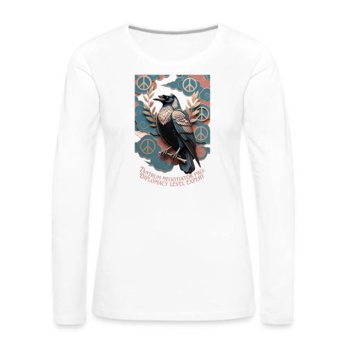 Raven Tantrum Mediator T Shirt - Women's Premium Slim Fit Long Sleeve T-Shirt