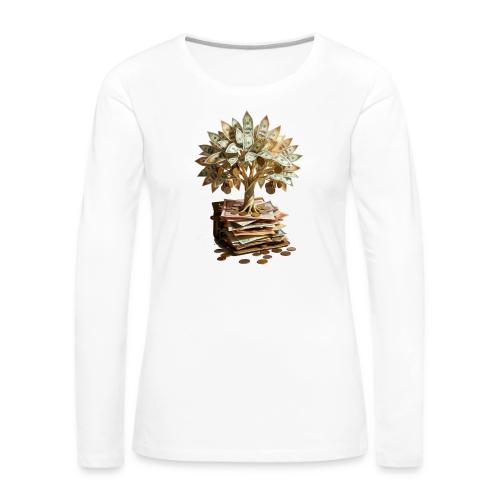 Dad Tax Collector T Shirt - Women's Premium Slim Fit Long Sleeve T-Shirt