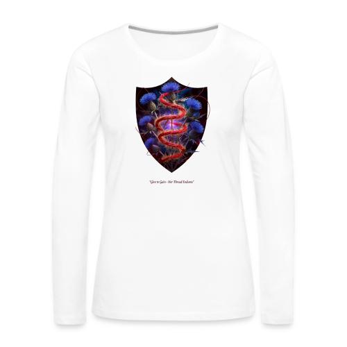 Women’s Day Crimson Thread Matriarch T Shirt, Gift - Women's Premium Slim Fit Long Sleeve T-Shirt