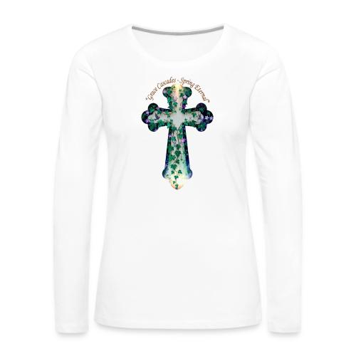 Easter Grace Cascades Eternal T Shirt, Mercy Gift - Women's Premium Slim Fit Long Sleeve T-Shirt