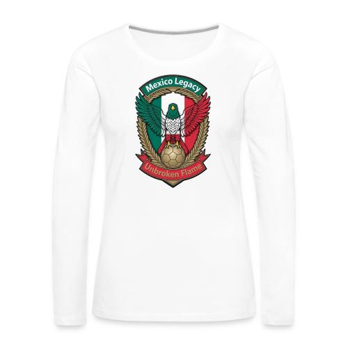 Mexico Eagle Legacy T-Shirt, Mexican Pride Gift - Women's Premium Slim Fit Long Sleeve T-Shirt