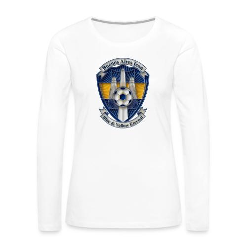 Buenos Aires Icon T Shirt, Soccer City Pride Gift - Women's Premium Slim Fit Long Sleeve T-Shirt
