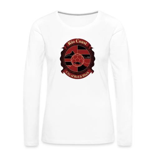Flamengo Rio Coast T Shirt, Football Pride Gift - Women's Premium Slim Fit Long Sleeve T-Shirt