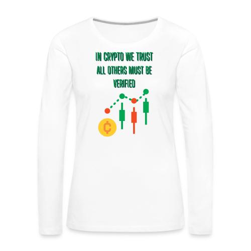 Sarcastic Bitcoin Investor T-shirt - Women's Premium Slim Fit Long Sleeve T-Shirt