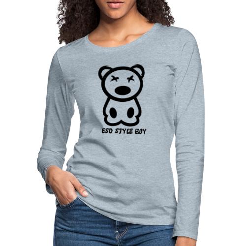 ESD style boy design - Women's Premium Slim Fit Long Sleeve T-Shirt