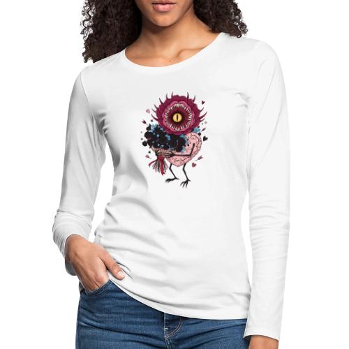 Gothic Valentine Eldritch Bloom – Dark Rom - Women's Premium Slim Fit Long Sleeve T-Shirt