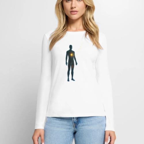Glowing Chest Personl - Women's Premium Slim Fit Long Sleeve T-Shirt