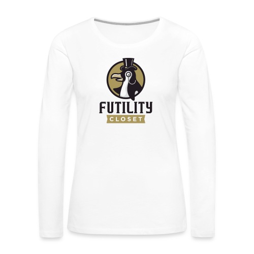 Futility Closet Logo - Color - Women's Premium Slim Fit Long Sleeve T-Shirt