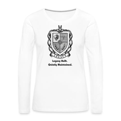 Quiet Luxury T-Shirt, Sweatshirt, & Poster - Women's Premium Slim Fit Long Sleeve T-Shirt