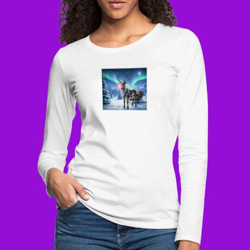 Rudolph the red nosed reindeer - Women's Premium Slim Fit Long Sleeve T-Shirt