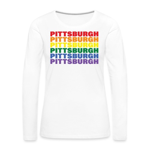 Pittsburgh_Pride - Women's Premium Slim Fit Long Sleeve T-Shirt
