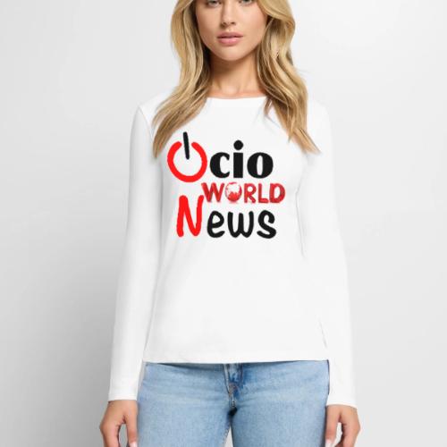 OcioNews World - Women's Premium Slim Fit Long Sleeve T-Shirt