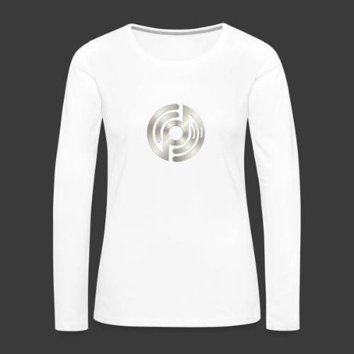 Open Musicians Collective Chrome Logo - Women's Premium Slim Fit Long Sleeve T-Shirt