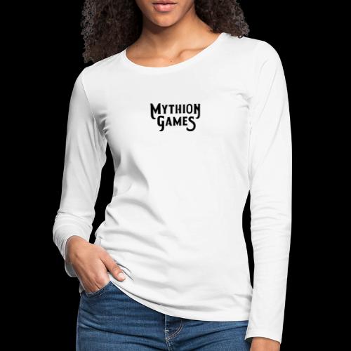 Black Logo - Women's Premium Slim Fit Long Sleeve T-Shirt