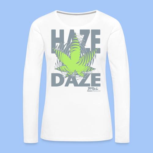 HAZE - Women's Premium Slim Fit Long Sleeve T-Shirt