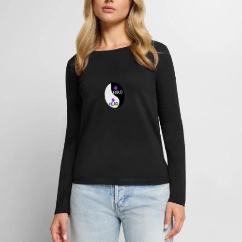 HE.RO / HER.O - Women's Premium Slim Fit Long Sleeve T-Shirt